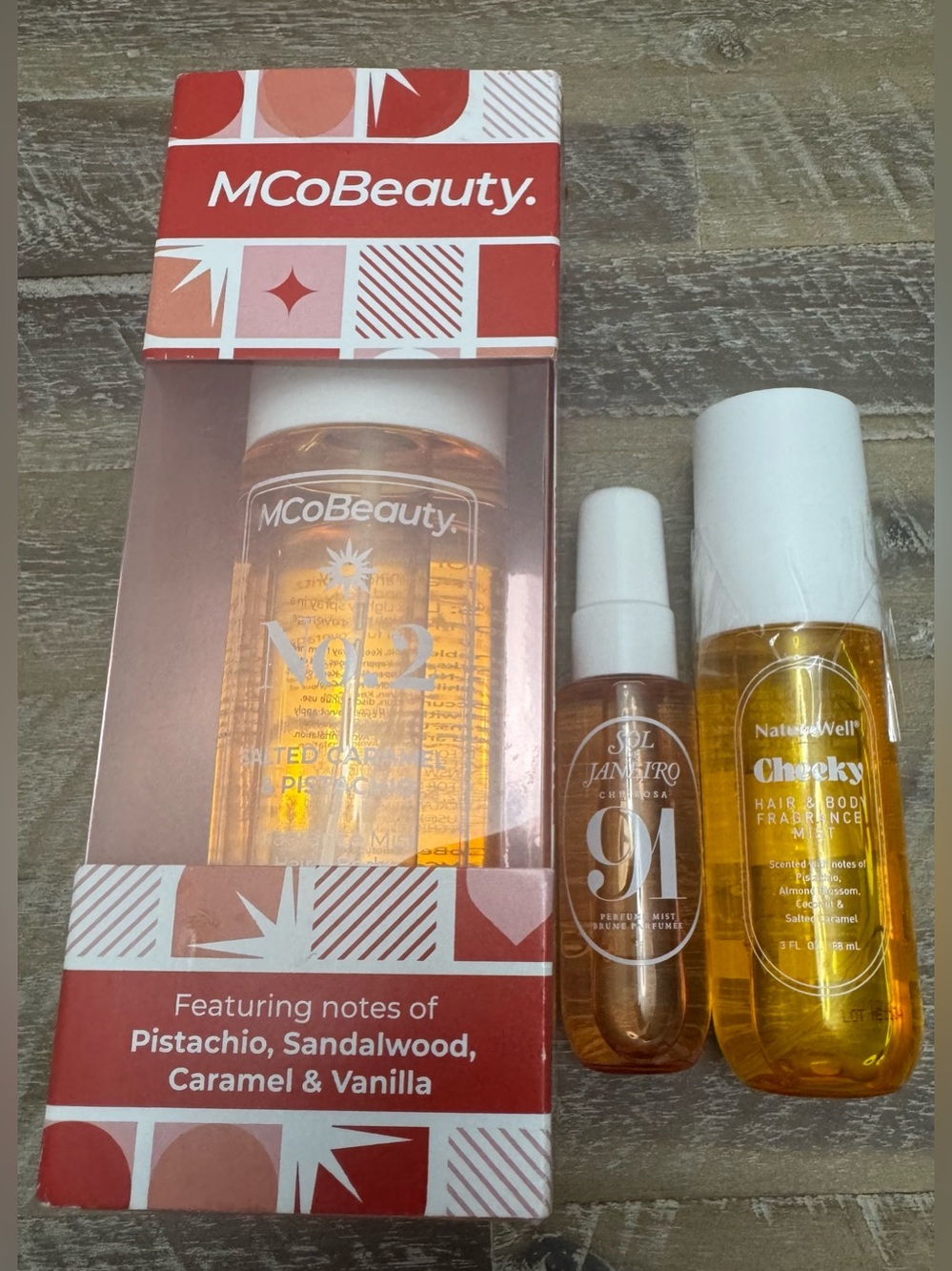 NEW 3 Pc Gourmand Fragrance Mist Bundle Pistachio Caramel Vanilla